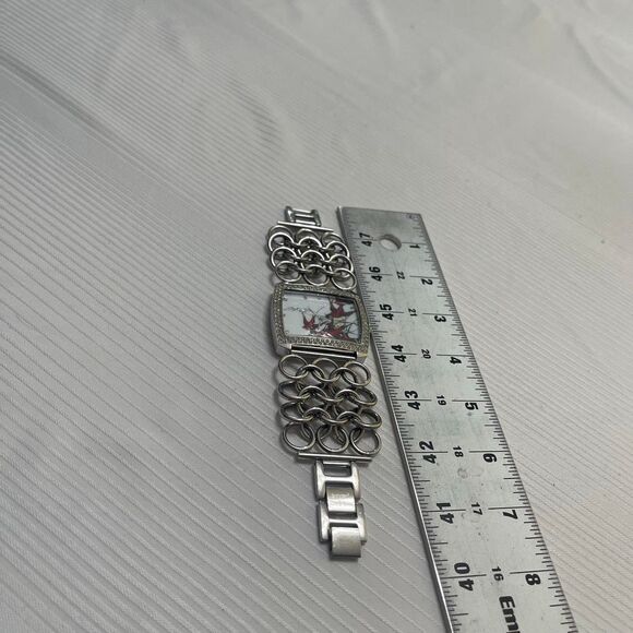 Ed Hardy Edly Ladies Lynx Sparrows Wrist Watch 7" Y2k Needs Battery - Picture 5 of 7